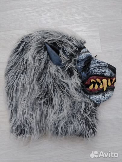 Маска карнавальная волк оборотень на Хэллоуин