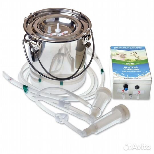 Доильный аппарат портативный agri для коз 5л