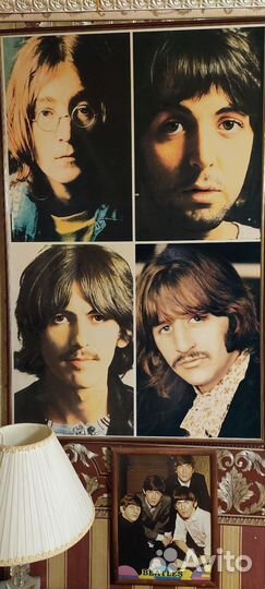 Портреты Владимира Высоцкого и The Beatles