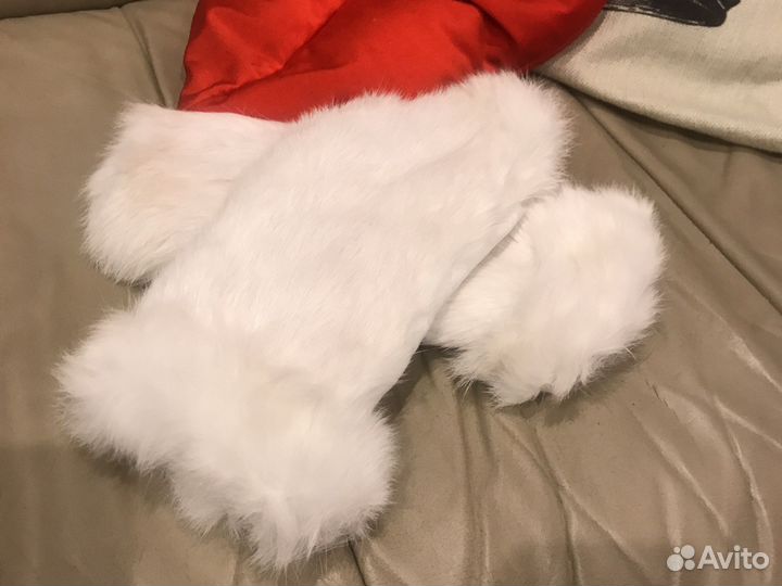 Варежки из натурального меха и натуральной кожи