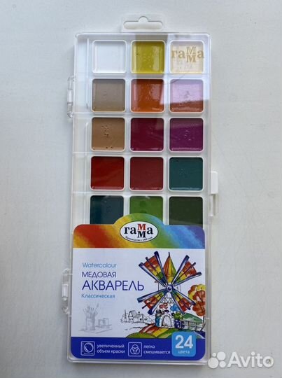 Акварель Гамма медовая классическая 24 цв