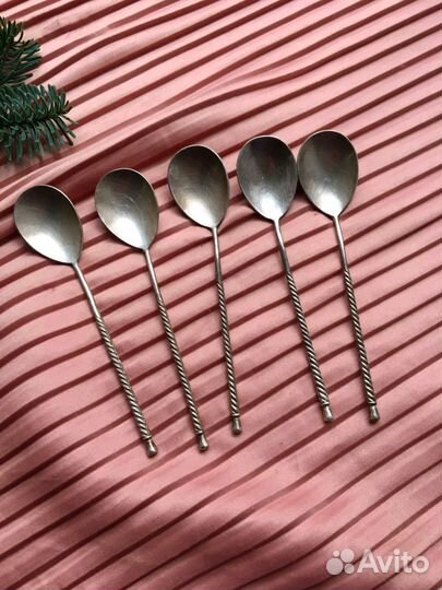 Мельхиоровые чайные ложки СССР