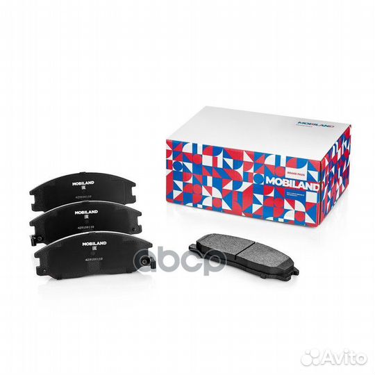 Колодки тормозные дисковые перед 429100110 mobi