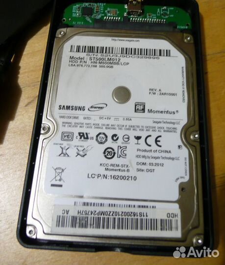 Переносной жесткий диск hdd Samsung 500 Гб