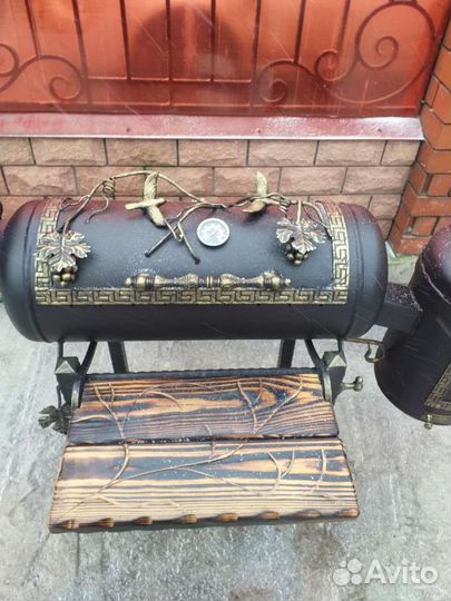 Коптильня-мангал, печь под казан