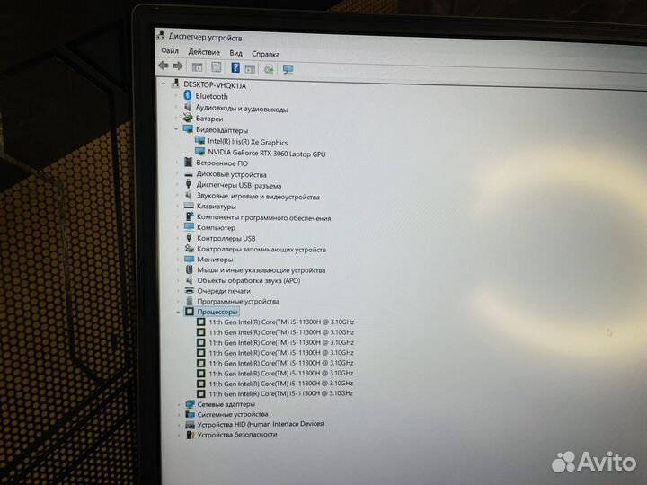Игровой ноутбук Asus Tuf i5 11300/ rtx 3060