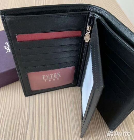 Кошелёк мужской вертикальный портмоне Petek