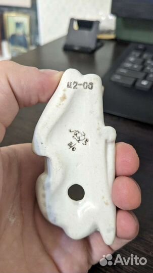 Фарфор СССР Ослик(лежачий)лфз Новый, четкие клейма