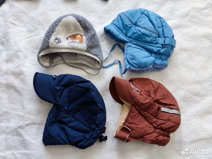 Шапки на всё сезоны. Мальчик 1-5 лет