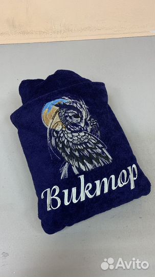 Махровые халаты с именной вышивкой