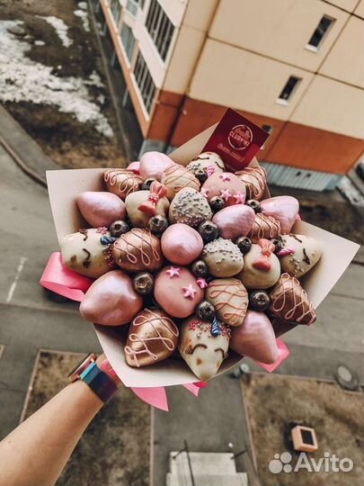Букет из клубники в шоколаде
