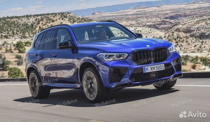 Решетка радиатора BMW X5 G05 стиль X5M черная