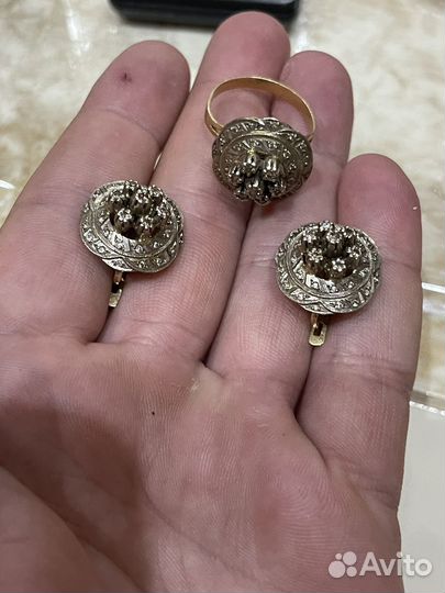 Бриллиантовый комплект 750