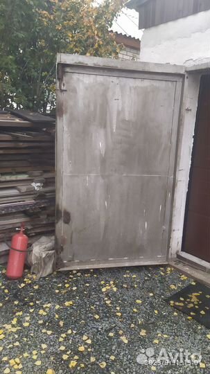 Ворота гаражные металлические бу