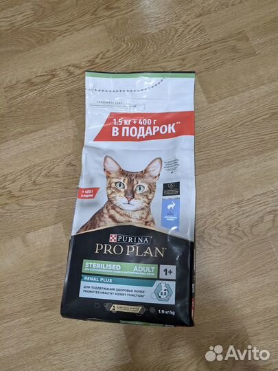 Сухой корм PRO plan Sterilised renal plus (1.9 кг)