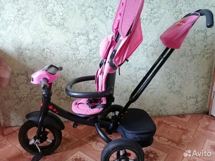 Велосипед коляска с ручкой