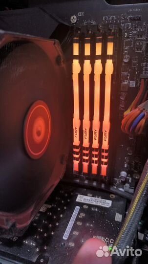 Kingston fury Beast Black RGB 16 гб DDR4 3200Mhz