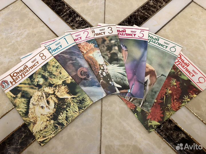 Журналы Юный Натуралист 1987 г; Шишки-розочки