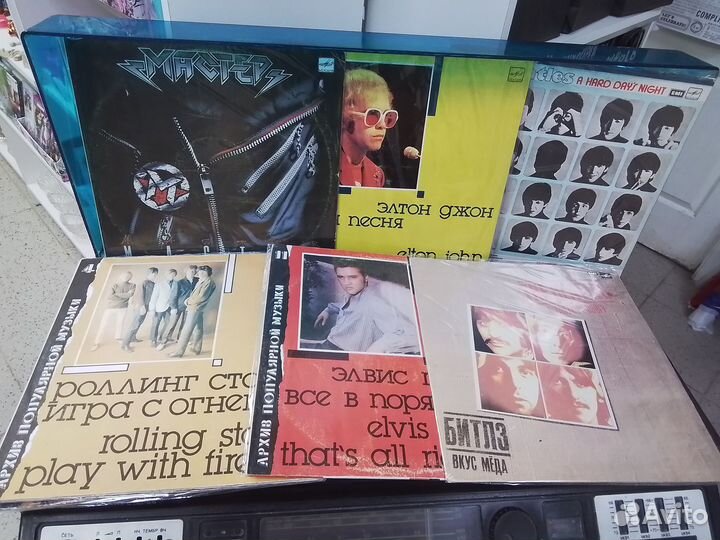 Пластинки виниловые русский и западный рок