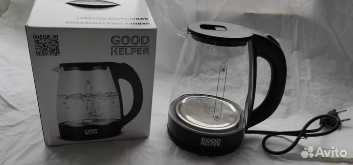 Чайник электрический стеклянный новый