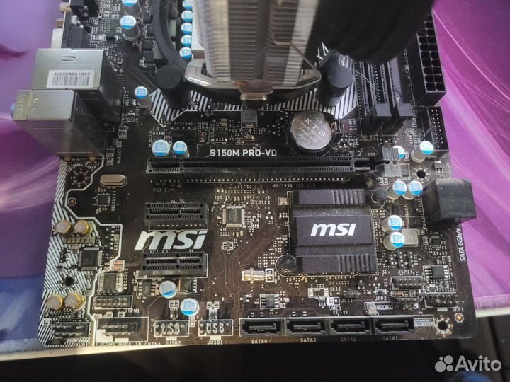 Материнская плата MSI b150 + I5 6500 + DeepCool