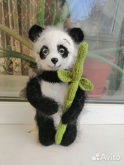Вязаные игрушки панда
