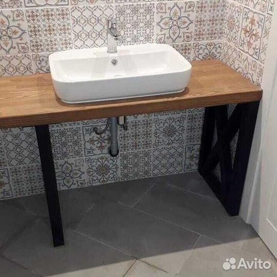 Тумба в ванную. Тумбочка для ванной лофт