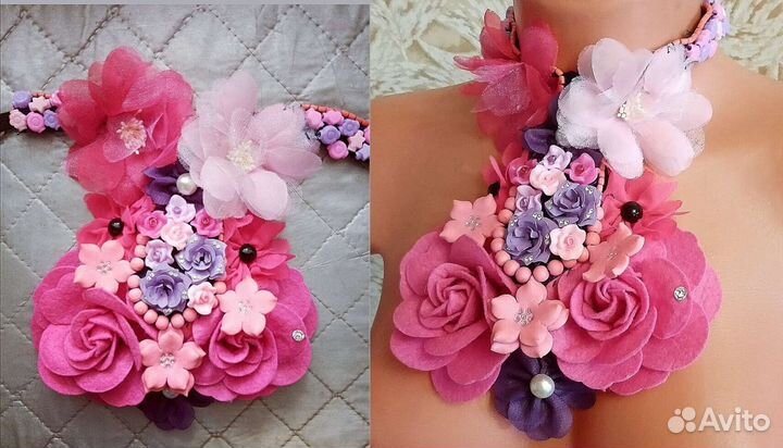 Ободки, заколка для волос, маски для лица, колье