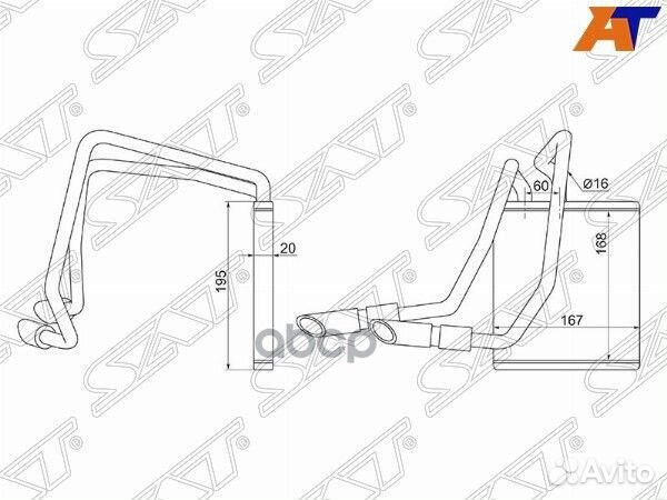 Радиатор отопителя салона mazda 2/demio DY# 02