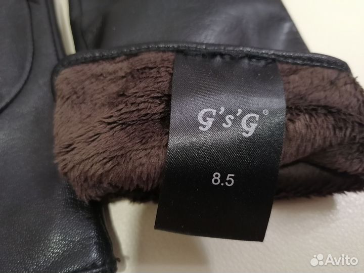 Перчатки женские кожаные новые размер 8.5