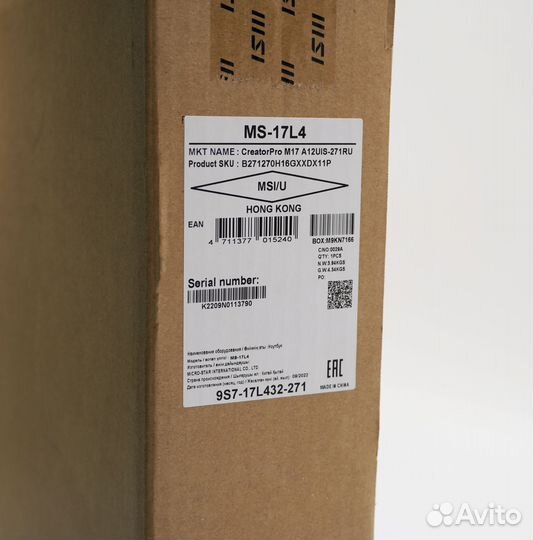 Msi Creator Pro M17 RTX A1000/i7-12700H/16GB/1TB