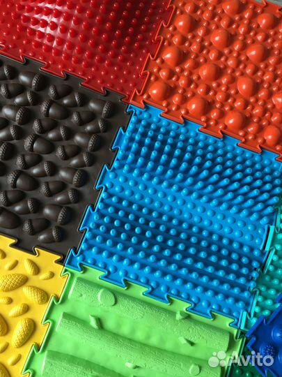 Ортопедический массажный коврик пазл 10 шт