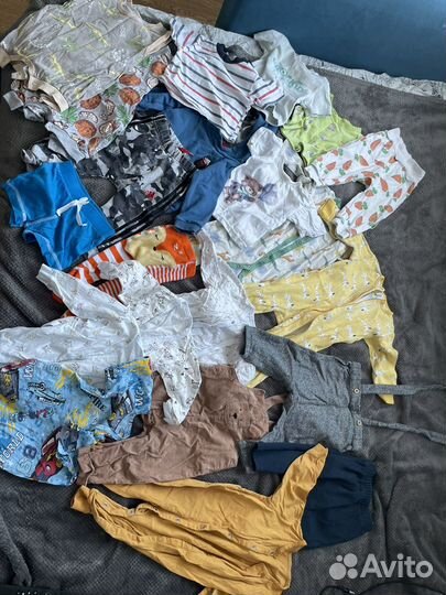 Вещи пакетом на мальчика 68-74