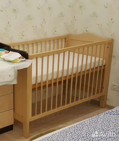 2 детские кроватки с наполнением