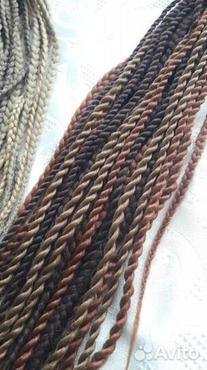 Афрокосы из канеколона для брейдов