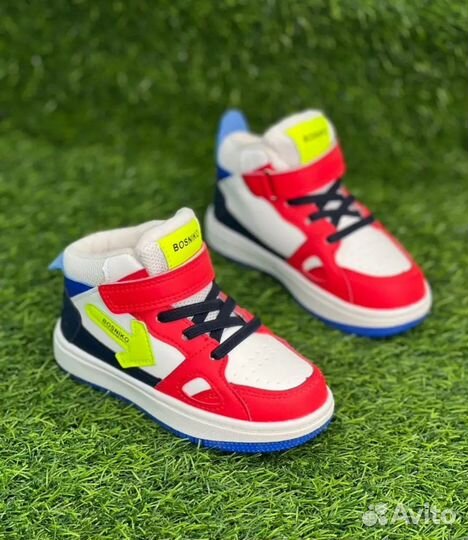 Кеды детские осенние ботинки теплые 30 размер