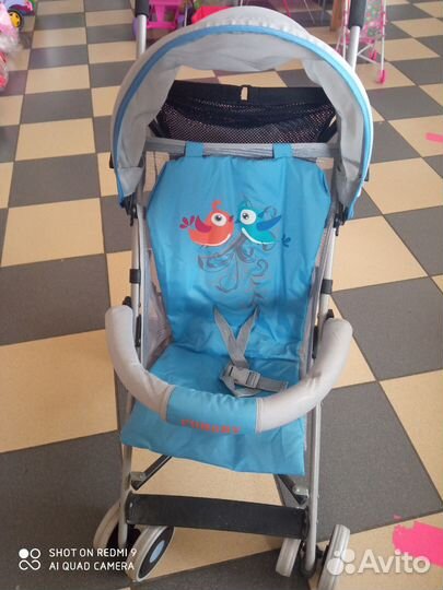 Коляска- трость с карман. капюшон