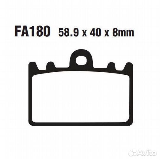 Тормозные колодки Rspec FA180