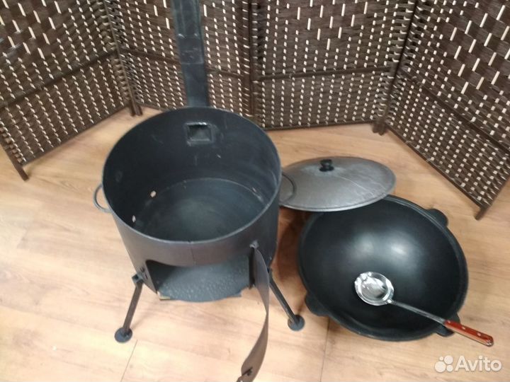 Казан узбекский 16 л с печкой