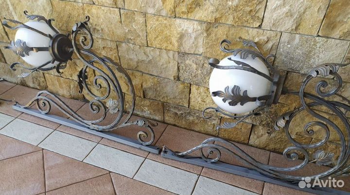 Кованные уличный фонарь бу