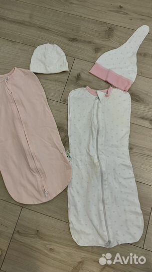 Кокон для новорожденных с шапочкой