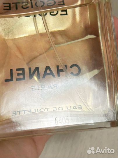 Chanel egoiste остаток от 100 мл оригинал