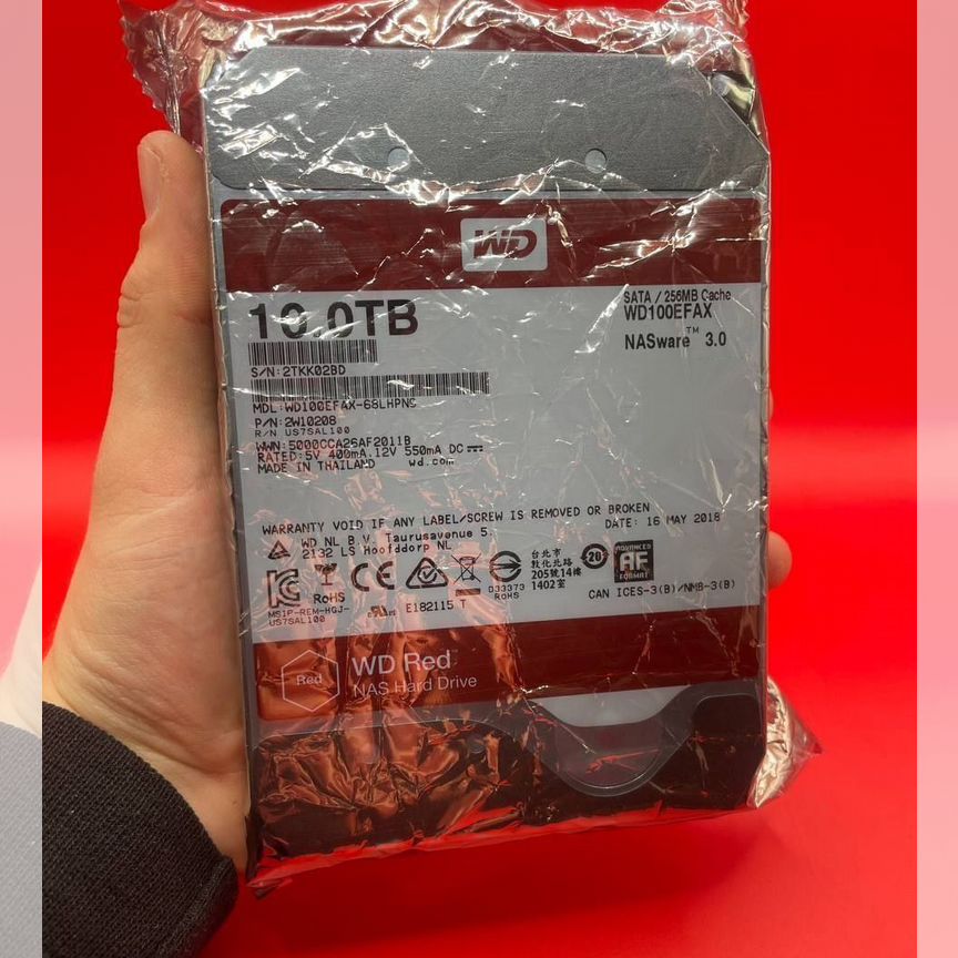 [WD100EFAX] Жесткий Диск 10тб Wd Red Wd100efax