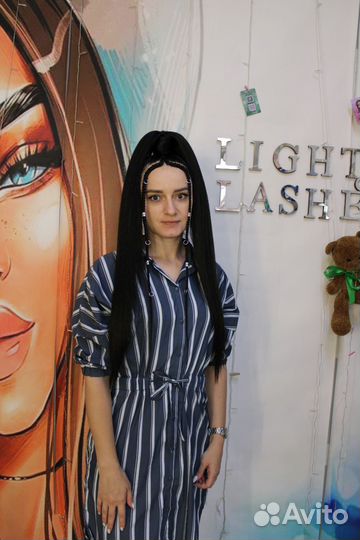 Многоразовый хвост на резинке из канекалона съемны