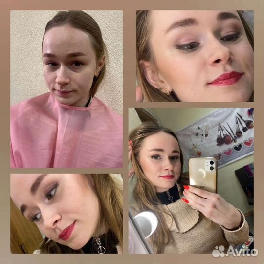 Макияж и локоны