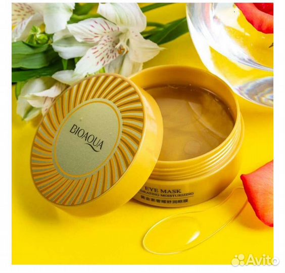 Bioaqua золотые гидрогелевые патчи для глаз