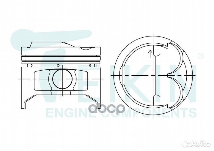Поршень +0.50 4A-FE-III 46346050 teikin