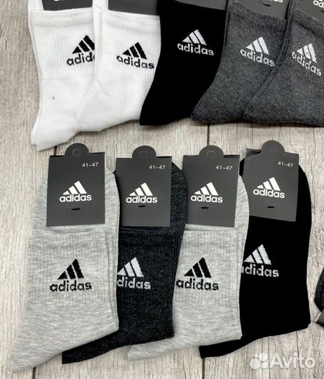 Мужские кожаные кроссовки Adidas фишки