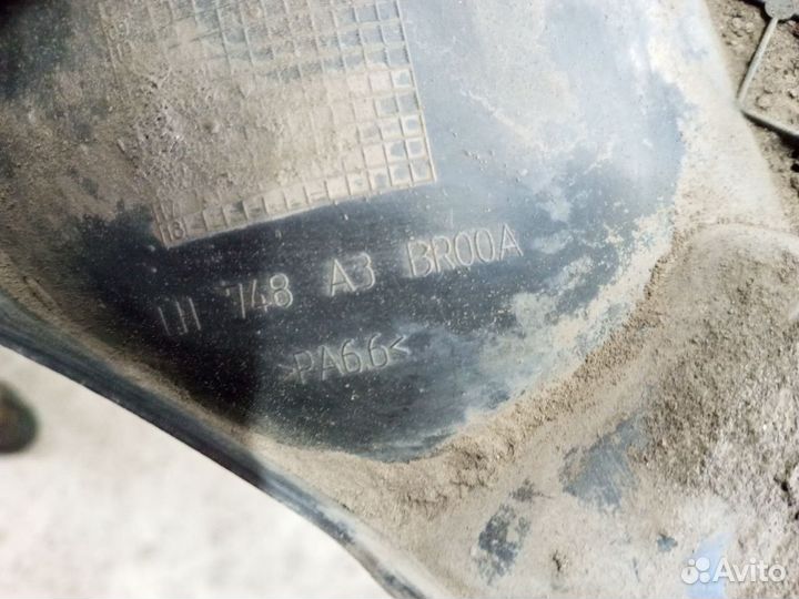 Пыльник заднего бампера левый Nissan Qashqai J10 р