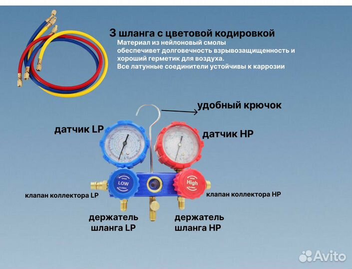 Коллектор для заправки кондиционера